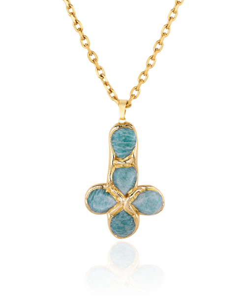 Paloma Necklace in Amazonite