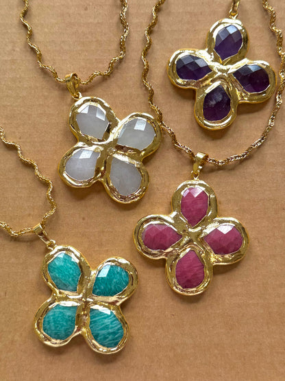 NISSI necklace purple