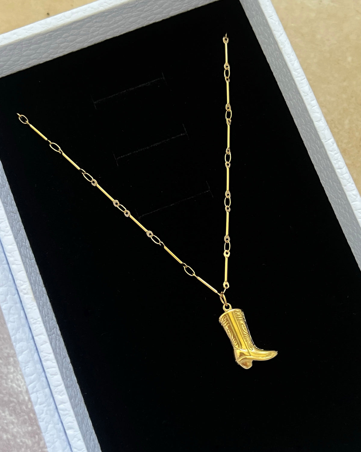 Cowboy Boot Necklace