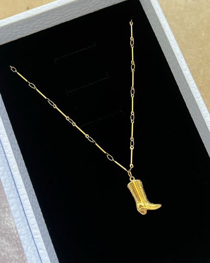 Cowboy Boot Necklace