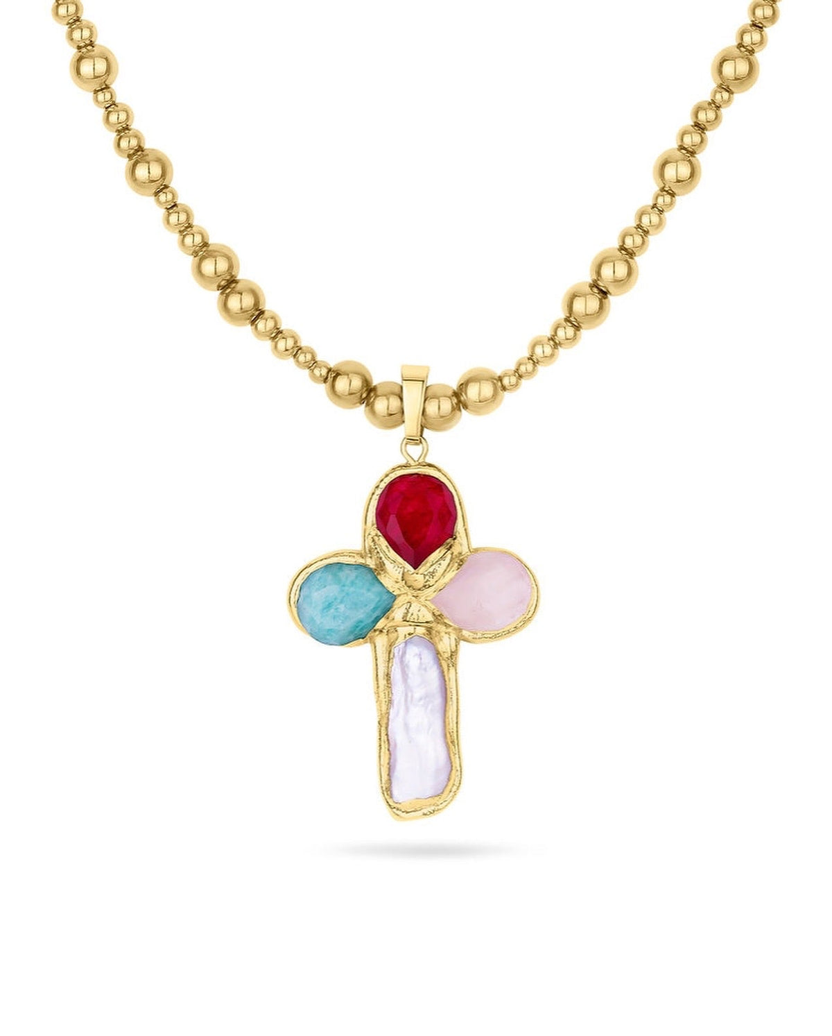 Mixed beaded Paloma necklace