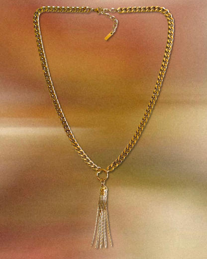 TASSEL necklace gold