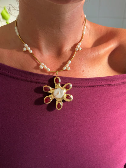 NERINA necklace red