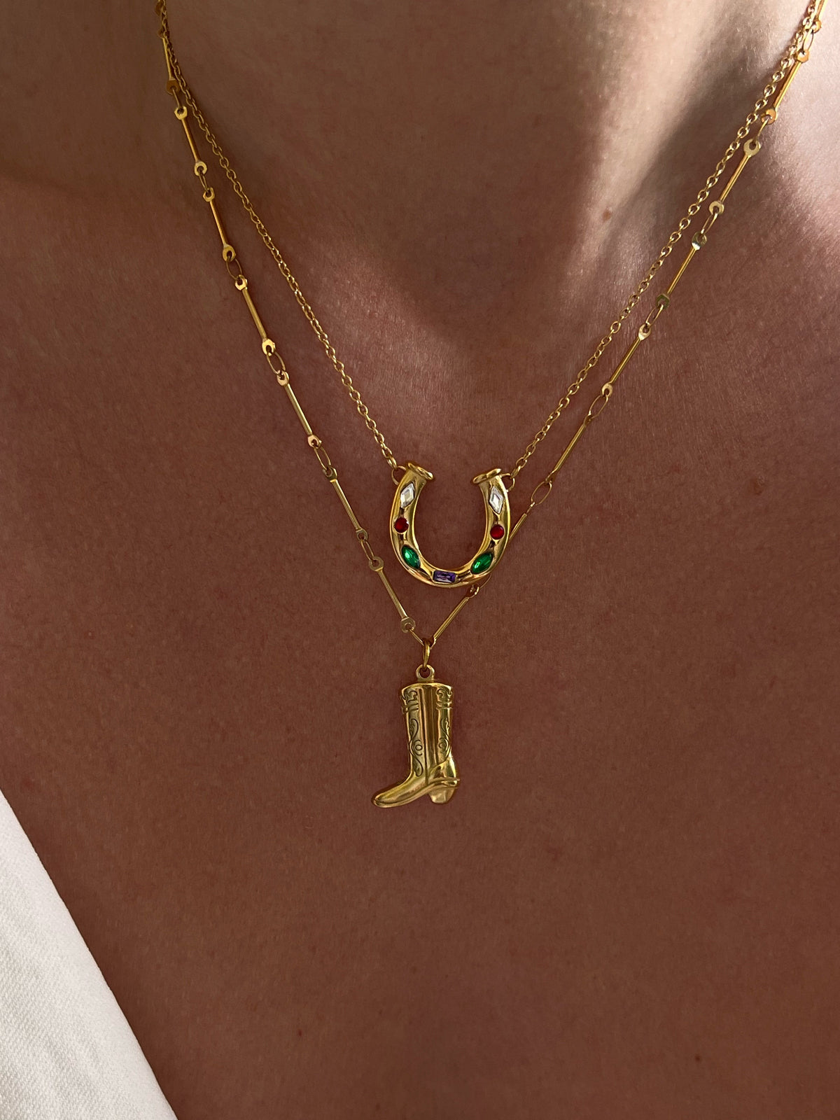 Cowboy Boot Necklace
