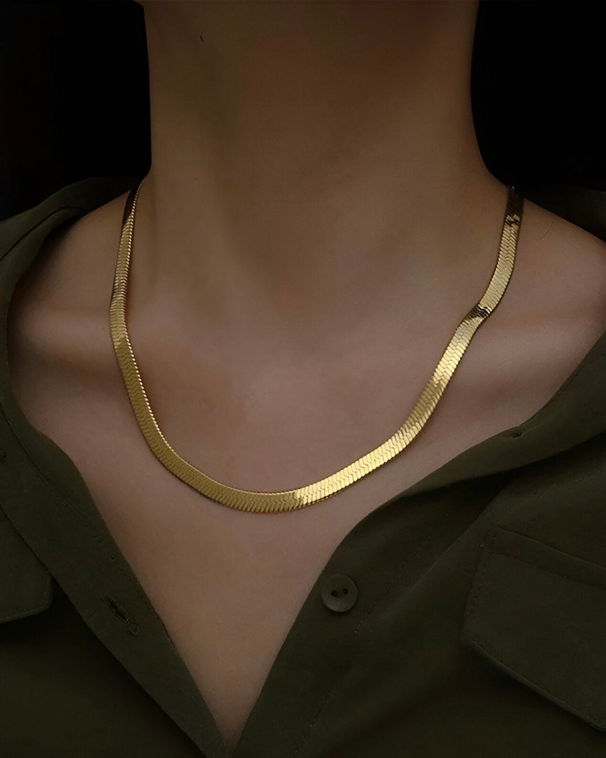 Flat Snake chain 5mm