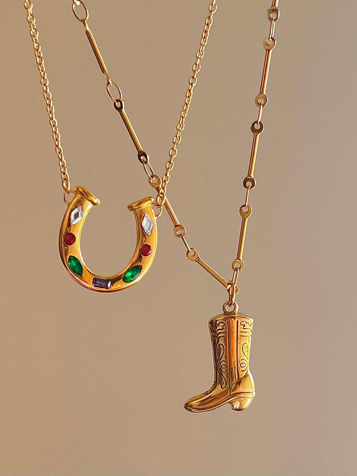 Cowboy Boot Necklace