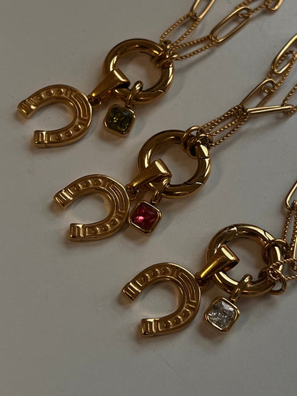 LUCKY BIRTHSTONE NECKLACE