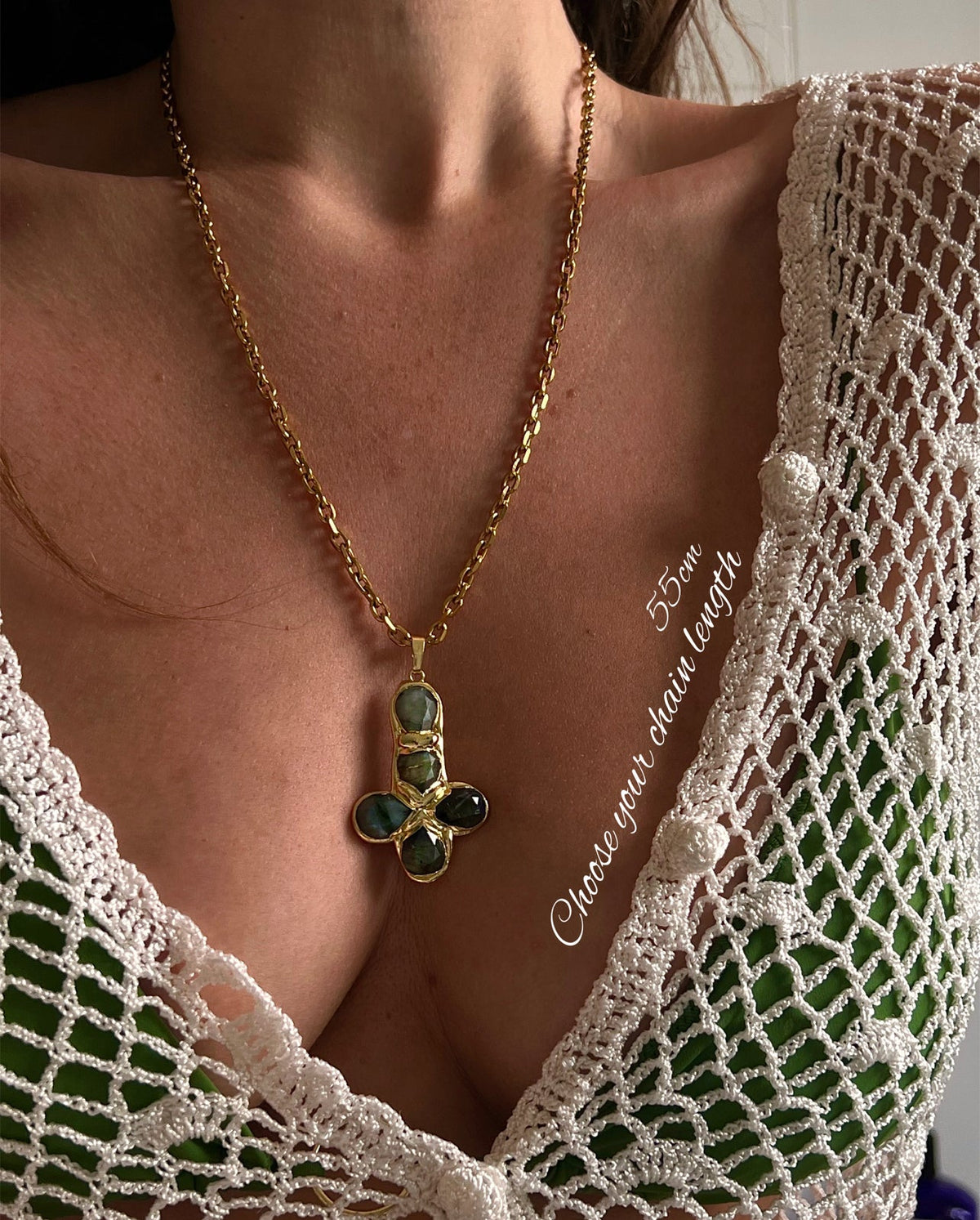 Paloma Necklace in Labradorite