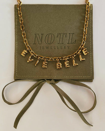 Bubble Letter Name Necklace