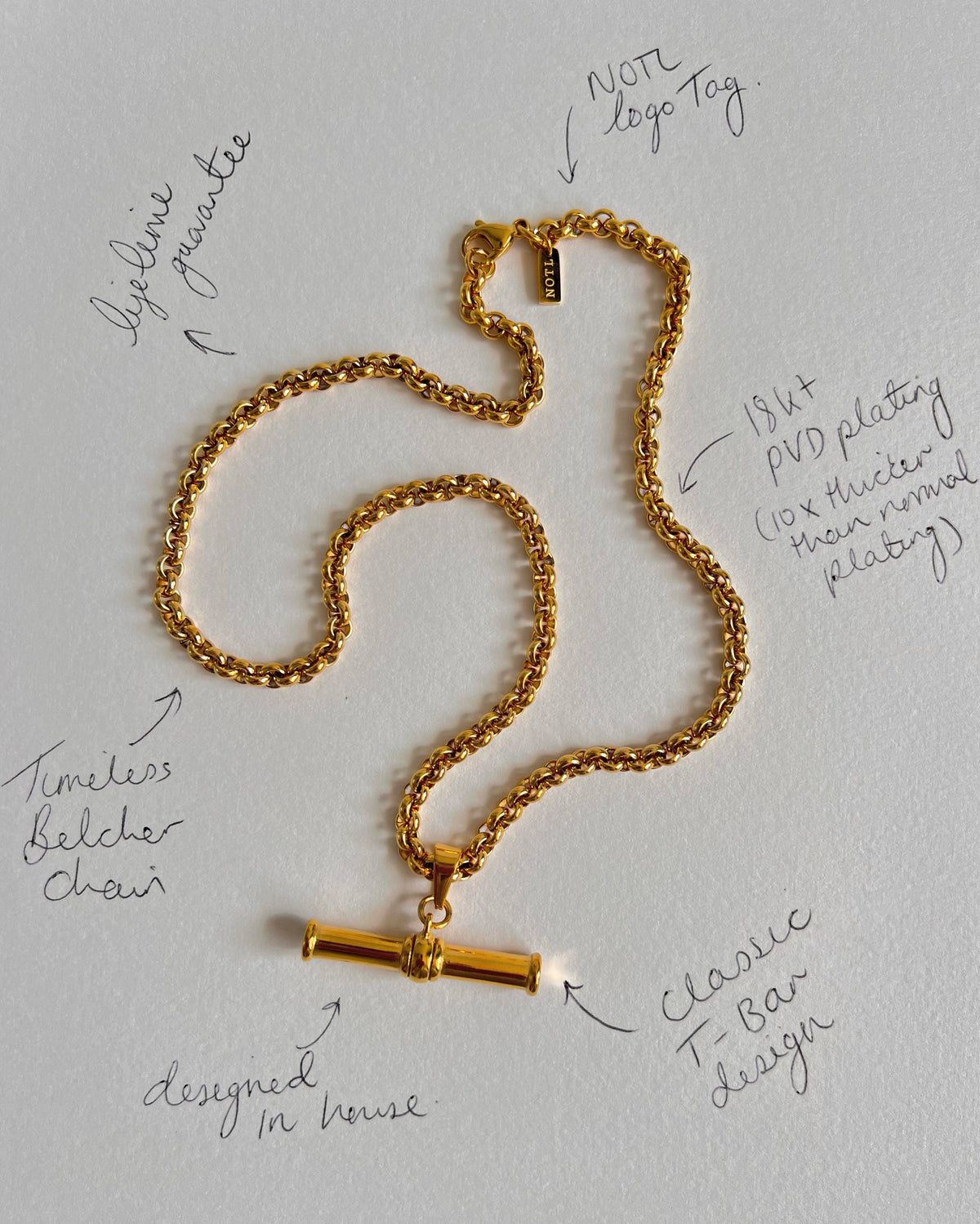 XL T-Bar Necklace (PRE ORDER)