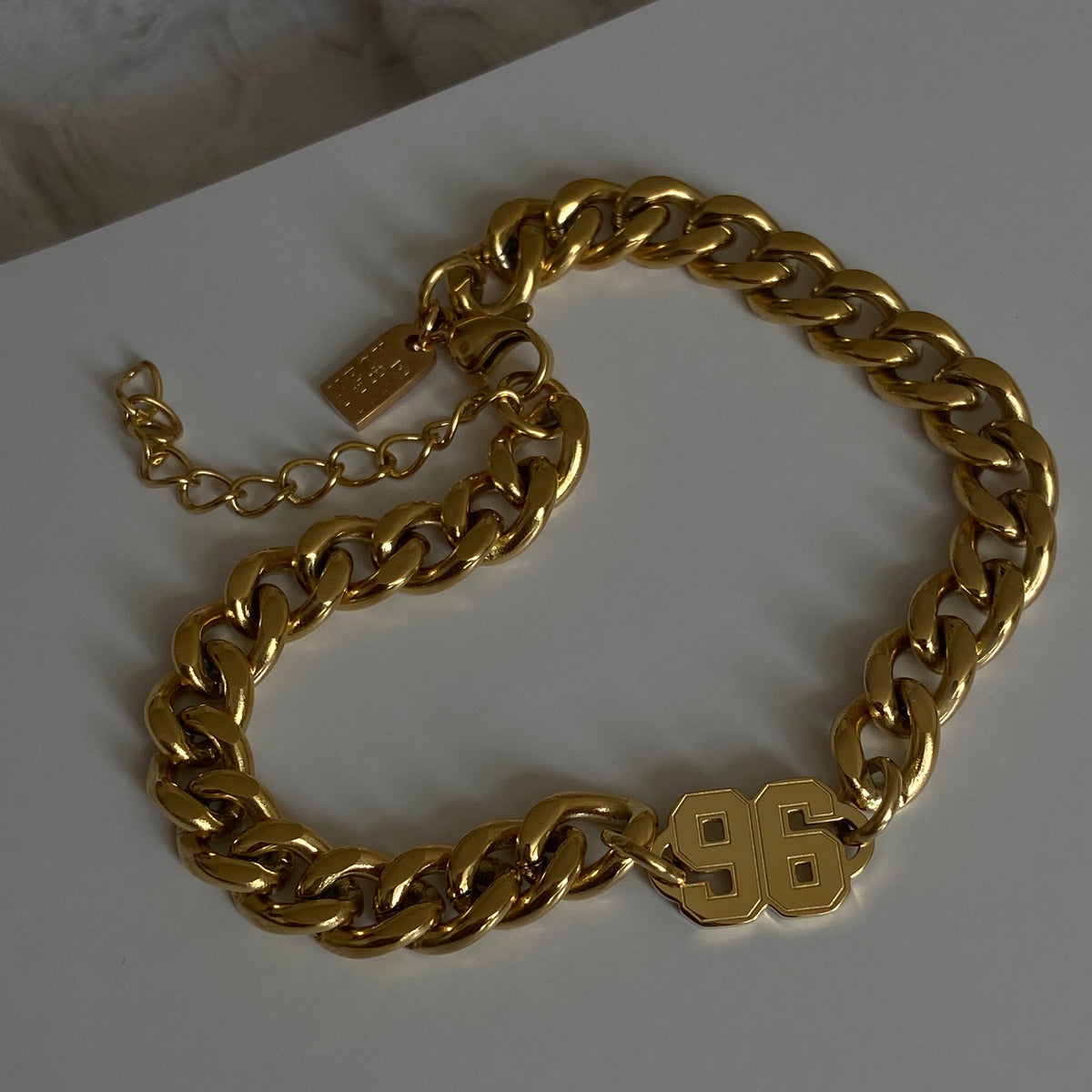 Chunky Birth date anklet