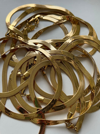 Flat Snake chain 5mm